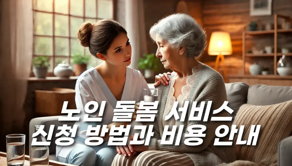 노인 돌봄 서비스 신청 방법과 비용 안내