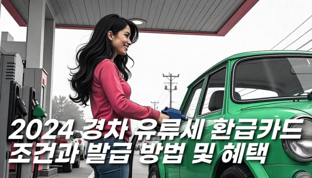 2024 경차 유류세 환급카드 조건과 발급 방법 및 혜택