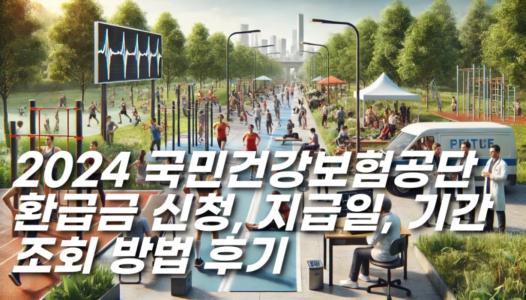 2024 국민건강보험공단 환급금 신청, 지급일, 기간 조회 방법 후기