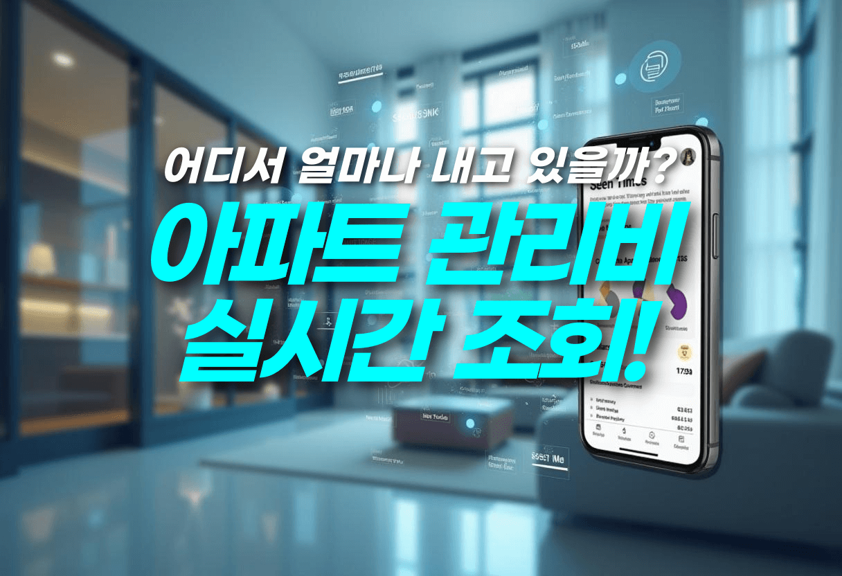 아파트 관리비 실시간 조회! 어디서 얼마나 내고 있을까?