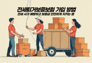 전세퇴거보증보험 가입 방법, 전세 사기 예방하고 보증금 안전하게 지키는 법