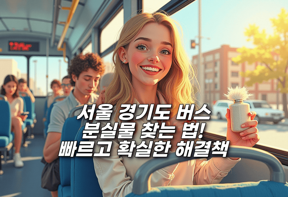 서울 경기도 버스 분실물 찾는 법! 빠르고 확실한 해결책