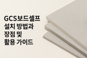 GCS보드셀프 설치 방법과 장점 및 활용 가이드