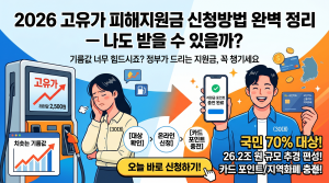 고유가 지원금 대상 신청방법