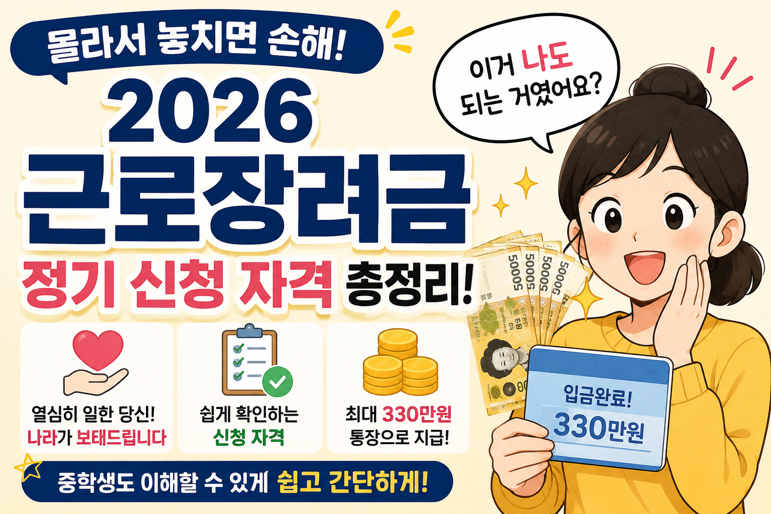 근로장려금 정기 신청 자격