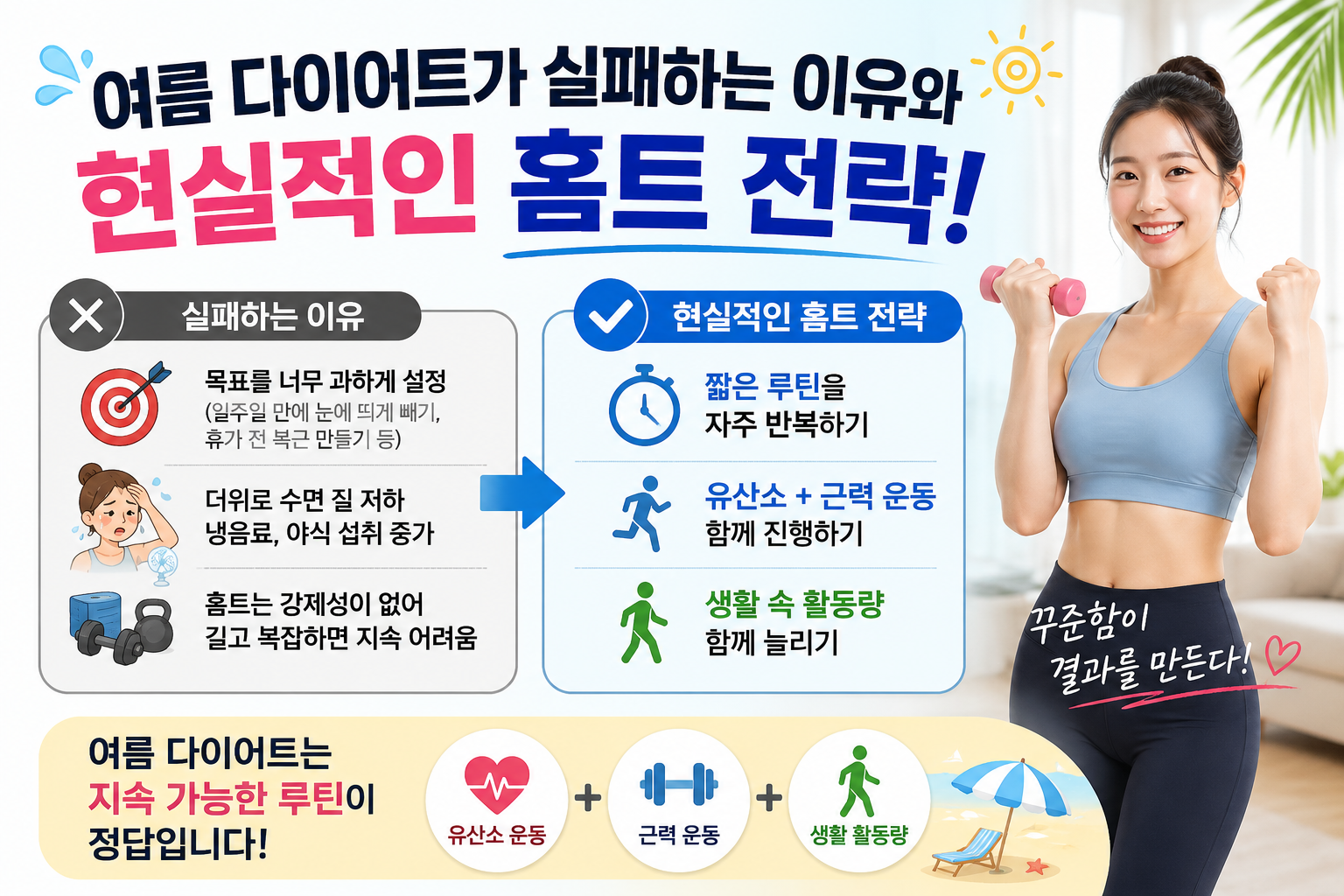 여름 다이어트 홈트