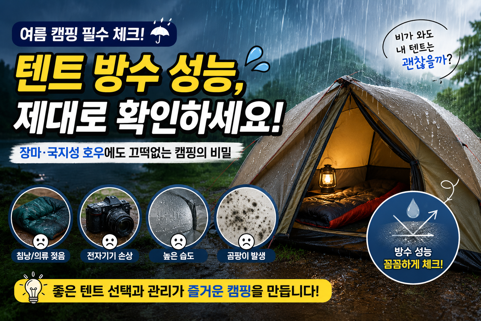 여름 텐트 방수